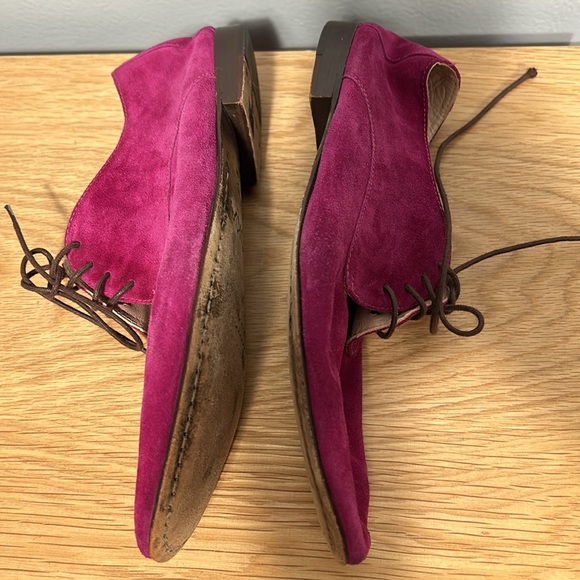 Atika Purple Suede Leather sole loafers size 39 US 9 - Picture 13 of 16